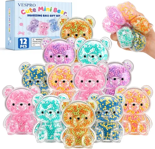 Vista 13 de 32 Pack Mochi Squishy Toys, Kawaii Squishies Party Favors for Kids