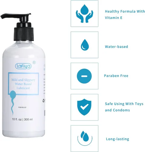 Vista 3 de Lubricante a base de agua, lubricante blanco cremoso de vitamina E para sexo vaginal y anal, lubricante personal antideslizante de larga duración
