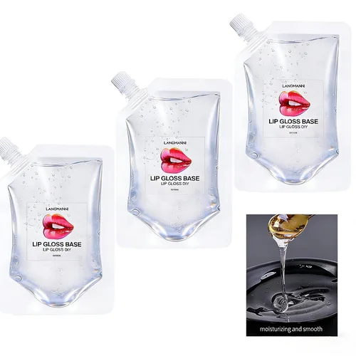 Vista 7 de Base de brillo de labios, paquete de 3 (10 onzas), base transparente hidratante, gel brillante, imprimaciones de maquillaje, material de lápiz