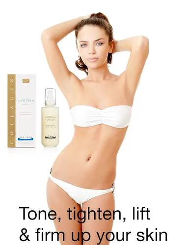 Vista 2 de SALCOLL Gel corporal, gel marino de colágeno antiedad ayuda a reducir las estrías y la celulitis, gel de colágeno ayuda al tratamiento para varices