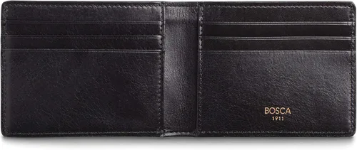 Vista 4 de Bosca Cartera pequeña de cuero plegable para hombre