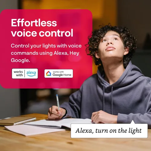 Vista 5 de innr - Bombilla inteligente Zigbee A19, funciona con Hue*, Alexa, SmartThings (se requiere hub), luz blanca y de color, bombilla LED E26, bombilla