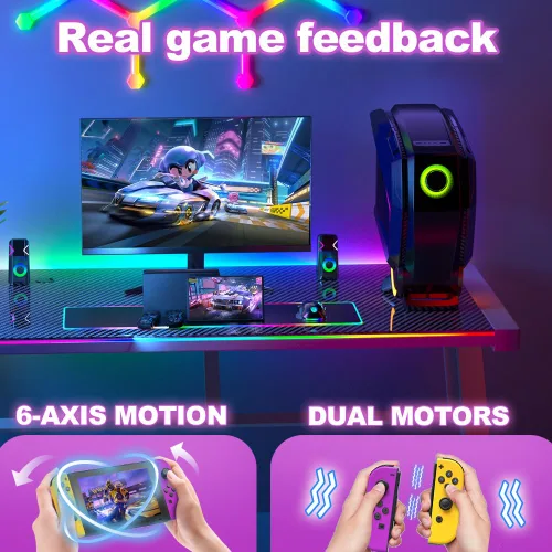 Vista 2 de Controller Replacement for Switch Controller,Switch Controllers Support Dual Vibration/Wake-up/Motion(POA)