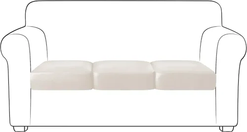 Vista 45 de Yates Home Funda de cojín de piel sintética para sofá, impermeable, elástica, para asiento de caravana, sofá biplaza, protector de muebles, funda