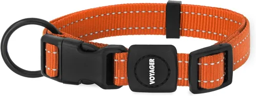 Vista 17 de Best Pet Supplies Voyager - Correa o collar reflectante para perro con asa de neopreno, para cachorros de raza pequeña, mediana y grande, bonita