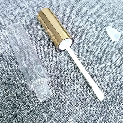 Vista 2 de tubos de brillo de labios con varita de plástico vacío cepillo de labios tubo contenedor herramienta de maquillaje 10 ml/0.34 onzas reutilizable