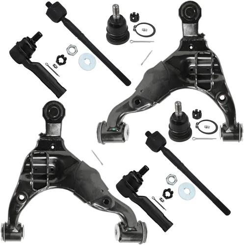 Vista 357 de Detroit Axle - Kit de brazos de control de extremo de 8 piezas para Toyota 2001-2003 Highlander 2002-2003 Camry Lexus ES300, 2 conjuntos de brazos