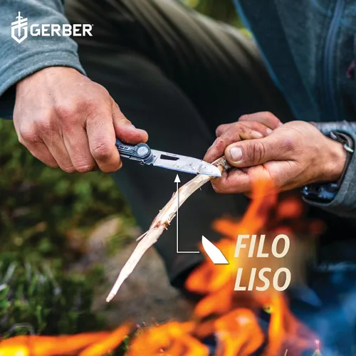 Vista 5 de Cuchillo de bolsillo multiherramienta EDC Gerber Gear Armbar Slim Drive con destornillador, abridor de botellas, naranja quemado