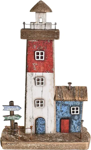 Vista 7 de Decoración náutica, letrero de madera para faro de mesa costera, centro de mesa costera, decoración temática de playa, decoración decorativa de Casa