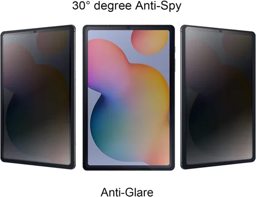 Vista 2 de Protector de pantalla antirreflejo de privacidad Anti-espía Película suave para Samsung Galaxy Tab S6 Lite 2024 2022 2020 Mate Anti-Peeping 10.4