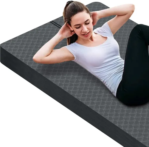 Vista 8 de nuveti Tapete Grande para Ejercicios - Tapete de Yoga de 15mm/20mm/30mm de Grosor Tapete de Ejercicios para Fitness, Yoga, Pilates, Estiramientos