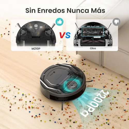Vista 2 de Lefant Robot aspirador y control remoto M210 Pro