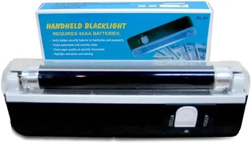 Vista 3 de Linterna portátil luz negra UV de mano con LED
