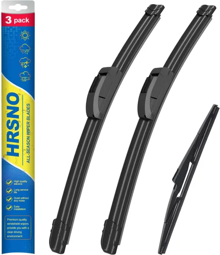 Vista 18 de Limpiaparabrisas de 15"+15" con juegos de escobillas limpiaparabrisas traseras de 13", repuesto automotriz para Jeep Wrangler 2007-2017, escobillas