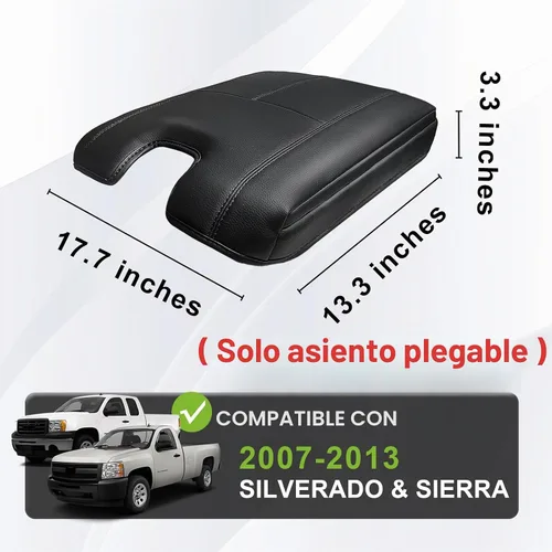 Vista 3 de Muslogy - Funda para reposabrazos para Chevy Silverado 2007-2013, extra