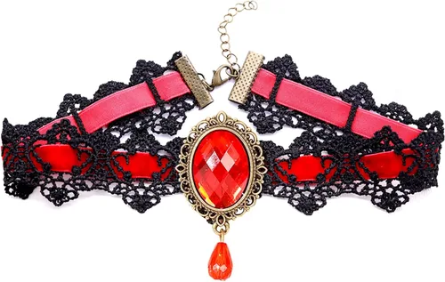 Vista 6 de Disfraz de vampiro para niñas para fiesta de Halloween