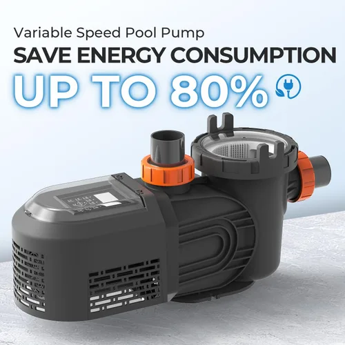 Vista 7 de Bomba de piscina de velocidad variable para enterrar, bomba de piscina sobre el suelo de 2.5 HP, 220V-240V, bombas de piscina autocebantes