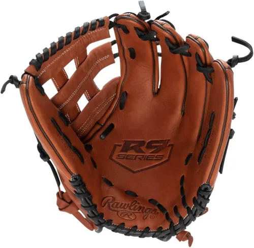 Vista 2 de Rawlings Serie de guantes de sóftbol de lanzamiento lento R9 Tamaños de 13 a 15 pulgadas