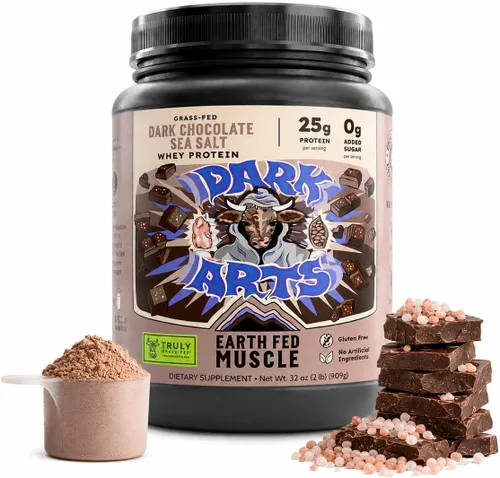 Vista 12 de Earth Fed Muscle Dark Arts - Suero de chocolate negro salado, una porción