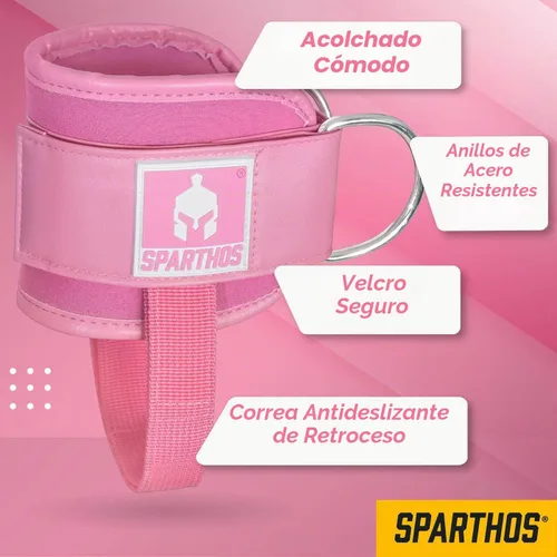 Vista 6 de Sparthos Correas de tobillo Kickback para máquinas de cable Attachment for Leg Workouts & Hip Abduction, Weight Training Exercise, Fitness