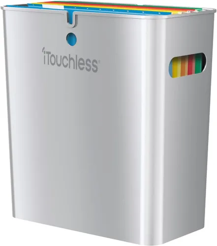 Vista 2 de iTouchless SlimGiant - Organizador de archivos, 4.2 galones con asas