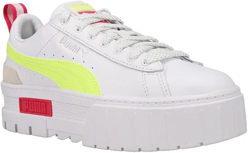 Vista 2 de PUMA Womens Mayze E Lights Platform Sneakers Shoes Casual - White