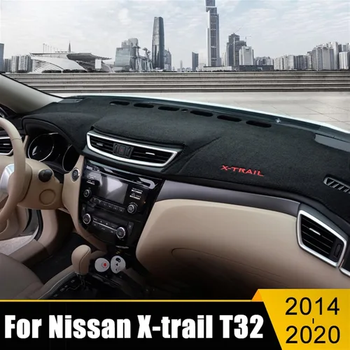 Vista 2 de Cubierta de salpicadero para Nissans X-Trail T32 X Trail 2014-2016 2017 2018 2019 2020 cubierta de tablero de automóvil, evita la almohadilla