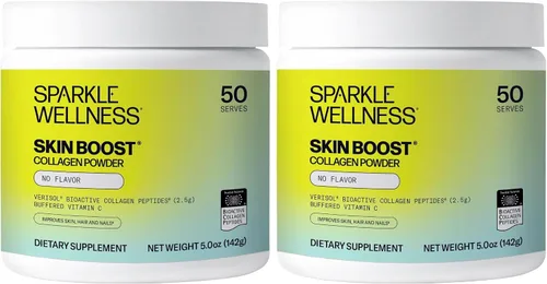 Vista 9 de Sparkle Wellness VERISOL - Péptidos de colágeno hidrolizados bioactivos Suplemento de colágeno en polvo con vitamina C para la salud de la piel