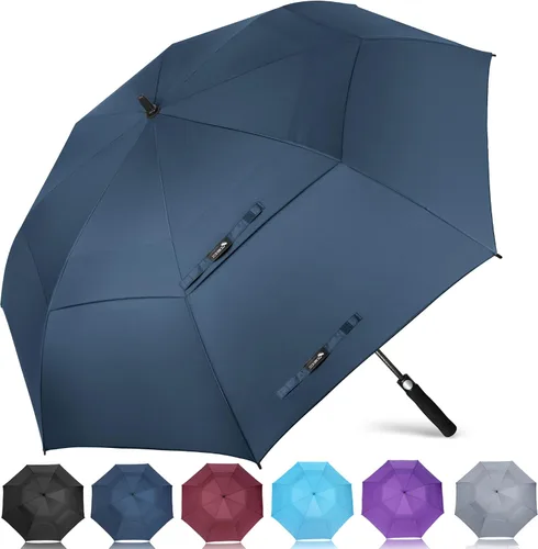 Vista 44 de ZOMAKE - Paraguas de golf a prueba de viento, extragrande, de gran tamaño, de doble dosel resistente para lluvia, juegos deportivos y carrito