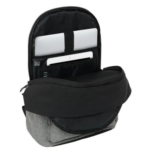Vista 4 de Mochila para Portátil Eckō Unltd. Rhino Negro Gris
