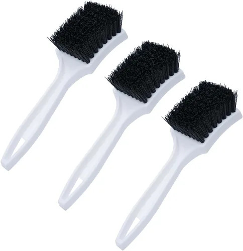 Vista 9 de Nanoskin Cepillo multiusos resistente para limpieza profunda de alfombras, tapicería y alfombrillas, cerdas de polipropileno duraderas, agarre Negro