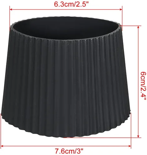 Vista 2 de Uxcell - Protector antideslizante de silicona para botella de cristal, taza y copa. Cubierta protectora para manga, en color negro