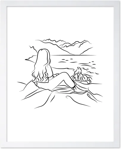 Vista 62 de Poster Master Swan Floaty Poster - Retro Woman Print - Pool Art - Swimming Illustration - Line Sketch - Abstract Design - Chic Boho Decor - Great