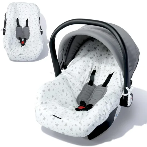 Vista 9 de Orzbow Funda Protectora para Asiento de Coche Infantil, Protector de Asiento para Bebé 100% Algodón, Forro de Asiento de Coche de Ajuste Universal