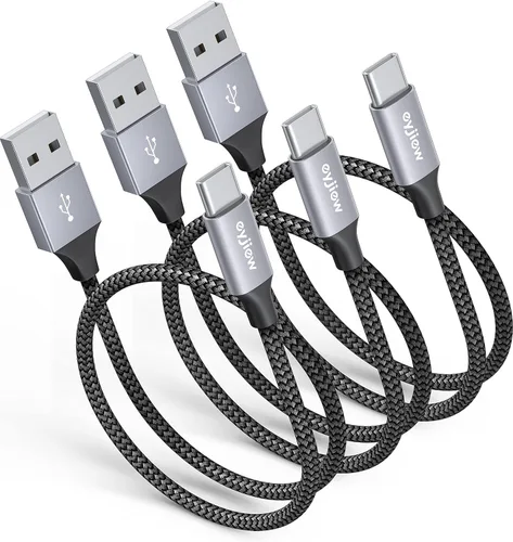 Vista 12 de Cable USB a USB C, cable USB A a USBC para iPhone 17/16/15 Serie, para Samsung Galaxy S26 S25 A17 A16, Moto G Play, estuche de carga