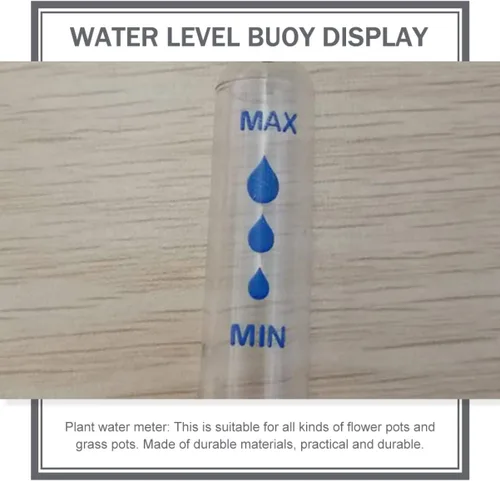 Vista 9 de YARNOW Medidores de agua para jardinería, hidropónicos, recordatorio de hidroponía, medidor de escasez, plantas, sonda de invernadero, nivel de flor
