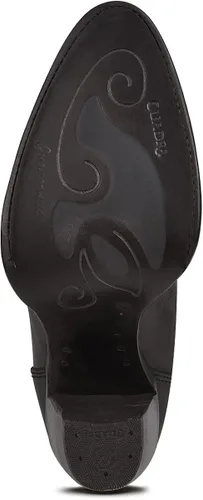 Vista 9 de CUADRA Botas altas para mujer en piel bovina con cremallera, color negro
