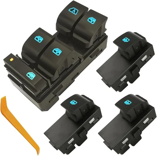 Vista 9 de 20945129 Botón de interruptor maestro de control de ventana del lado del conductor Compatible con 2007-2013 Chevy Silverado 1500/2500 HD/3500 HD/GMC
