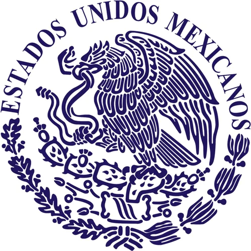 Vista 5 de ESTADOS - Vinilo adhesivo de Estados Unidos Mexicanos, bandera de Águila y águila de México (3M dorado metálico, 8 pulgadas)