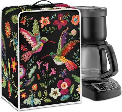 Vista 11 de Cubiertas para máquina de café con mango superior, resistentes a las manchas, para mezclador, compatible con la mayoría de cafeteras