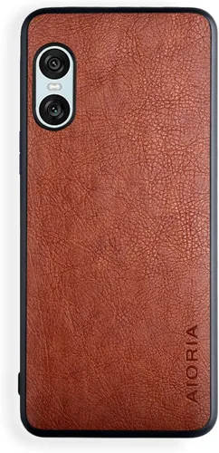 Vista 23 de AIORIA Funda protectora completa para Sony Xperia 1 IV, 6.5 pulgadas Premium PU Leather Cover Retro Business Design Full Protective Case para Sony