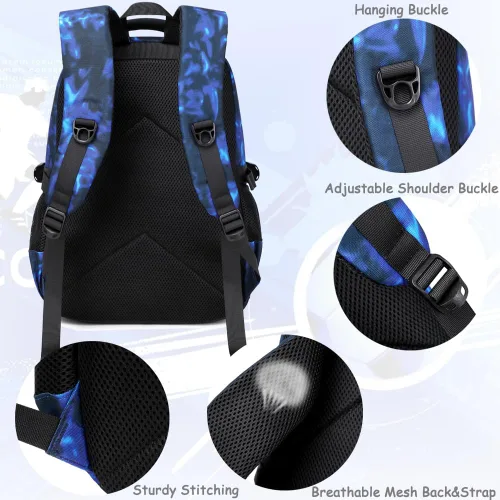 Vista 6 de Meisohua Mochila escolar para niñas y niños, mochila para niñas y niños, mochila escolar primaria, mochila casual para niños y niñas, Mochila