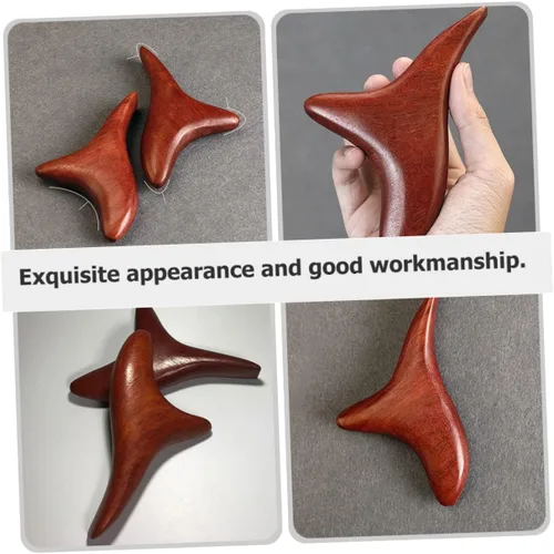 Vista 8 de ORFOFE 2 unids Rosewood Guasha Tableros Masajeador Linfático Herramientas para Cara Mano Cuello Tabla de Raspar Natural para Reducción