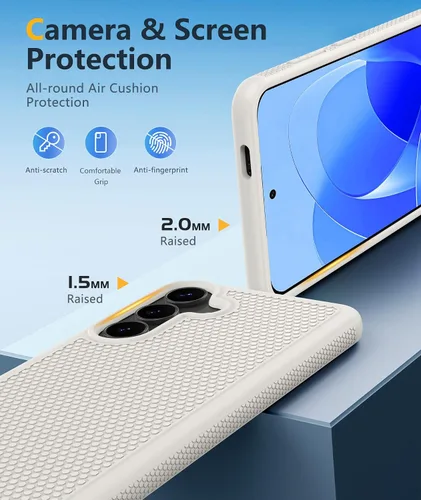 Vista 747 de FNTCASE Funda para iPhone 17 Pro: Fundas delgadas translúcidas de color azul claro compatibles con MagSafe, protección completa de la cámara