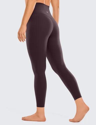 Vista 51 de CRZ YOGA Leggings de entrenamiento para mujer con sensación de desnudez cepillada de 25 pulgadas, pantalones de yoga de compresión de cintura alta
