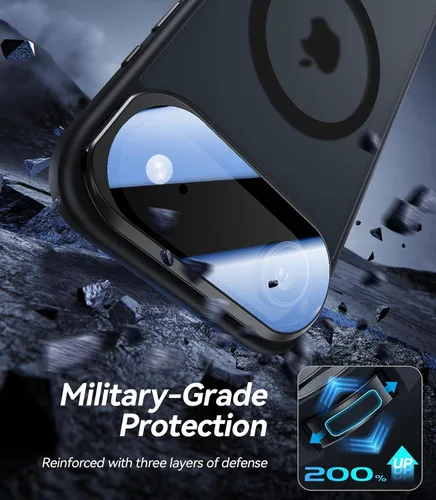 Vista 5 de VOFATA [Protección Completa Mejorada de la Cámara] para Funda iPhone Air con Cubierta de Cámara con Soporte [Compatible con MagSafe][Protección