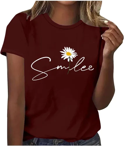 Vista 76 de Camiseta con estampado de animales para mujer, camiseta de libélula divertida, linda camiseta de manga corta, blusa de primavera 2023, camisas