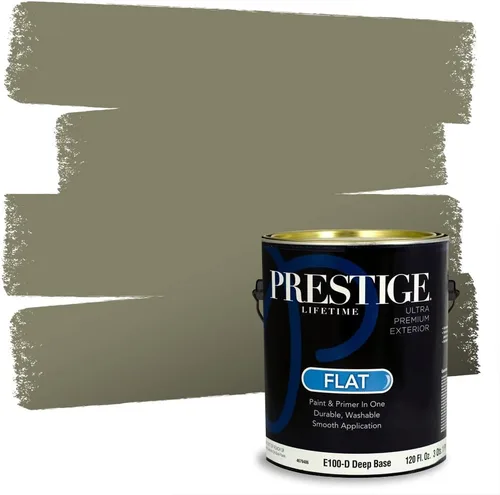 Vista 112 de Prestige Paints - 2 en 1, pintura base y pintura de exterior, E100-N-735BM