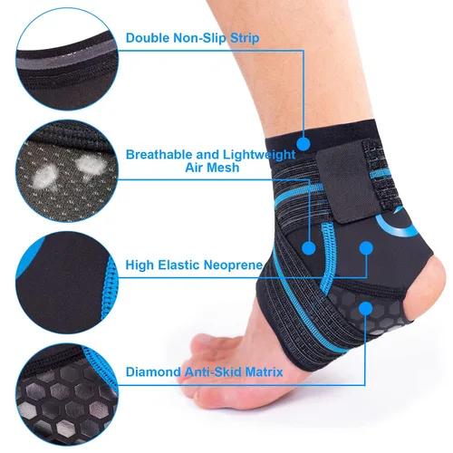 Vista 3 de Nvorliy AquaFlex Pro Tobillera de compresión para natación, acuático, vela, buceo, surf, remo, kayak y recuperación de lesiones, apoya a mujeres