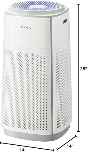 Vista 9 de CUCKOO Purificador de aire True HEPA para habitaciones grandes de hasta 2,256 pies cuadrados, filtro avanzado de 5 etapas con luz UV-C y carbón